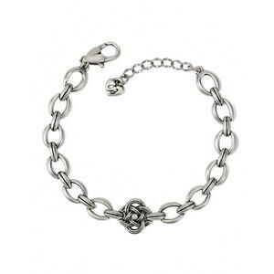 NEW BRIGHTON women's interlok knot link bracelet in silver